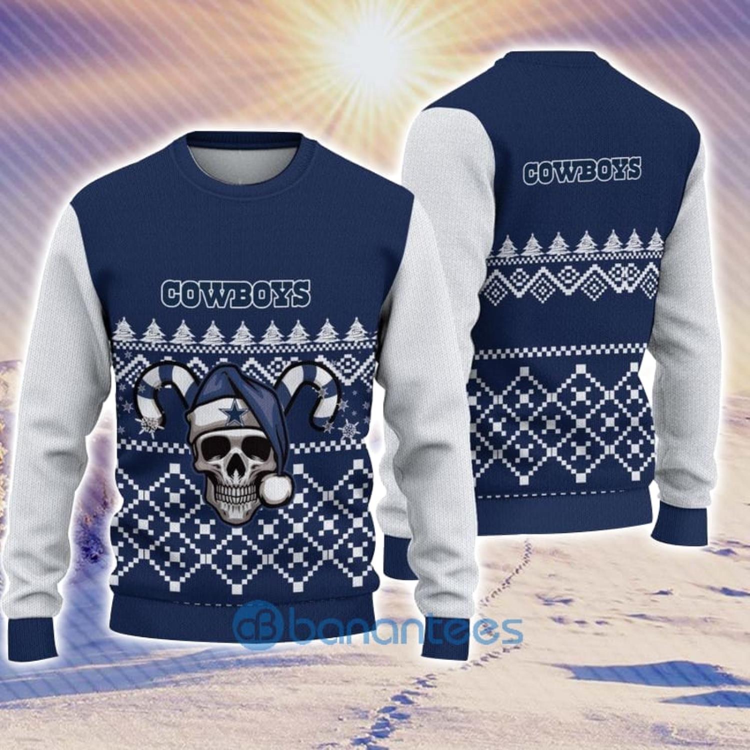 Dallas Cowboys Dab Santa Ugly Christmas Sweater - Banantees