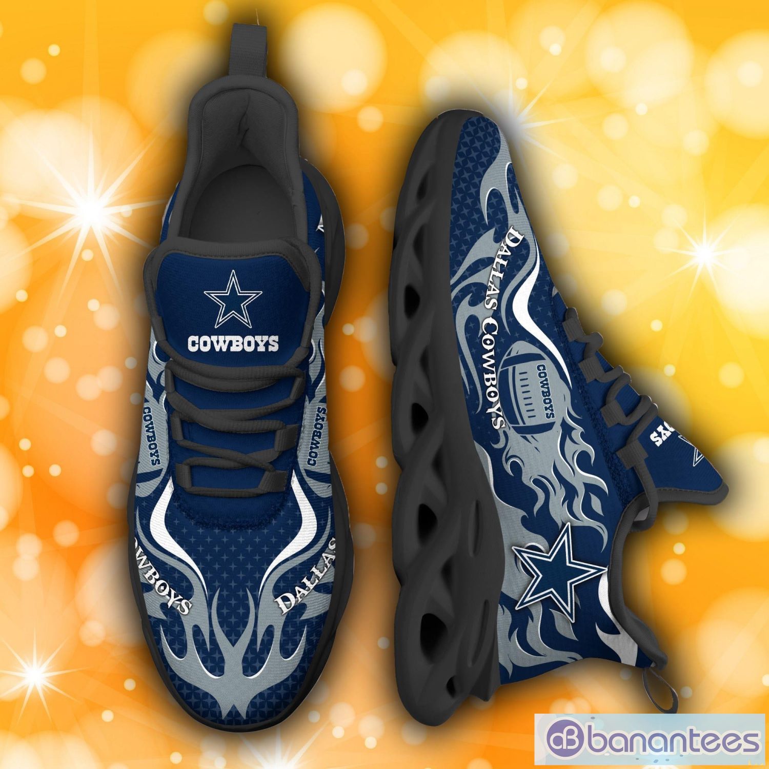 Dallas Cowboys NFL New Clunky Sneakers Max Soul Shoes For Men And