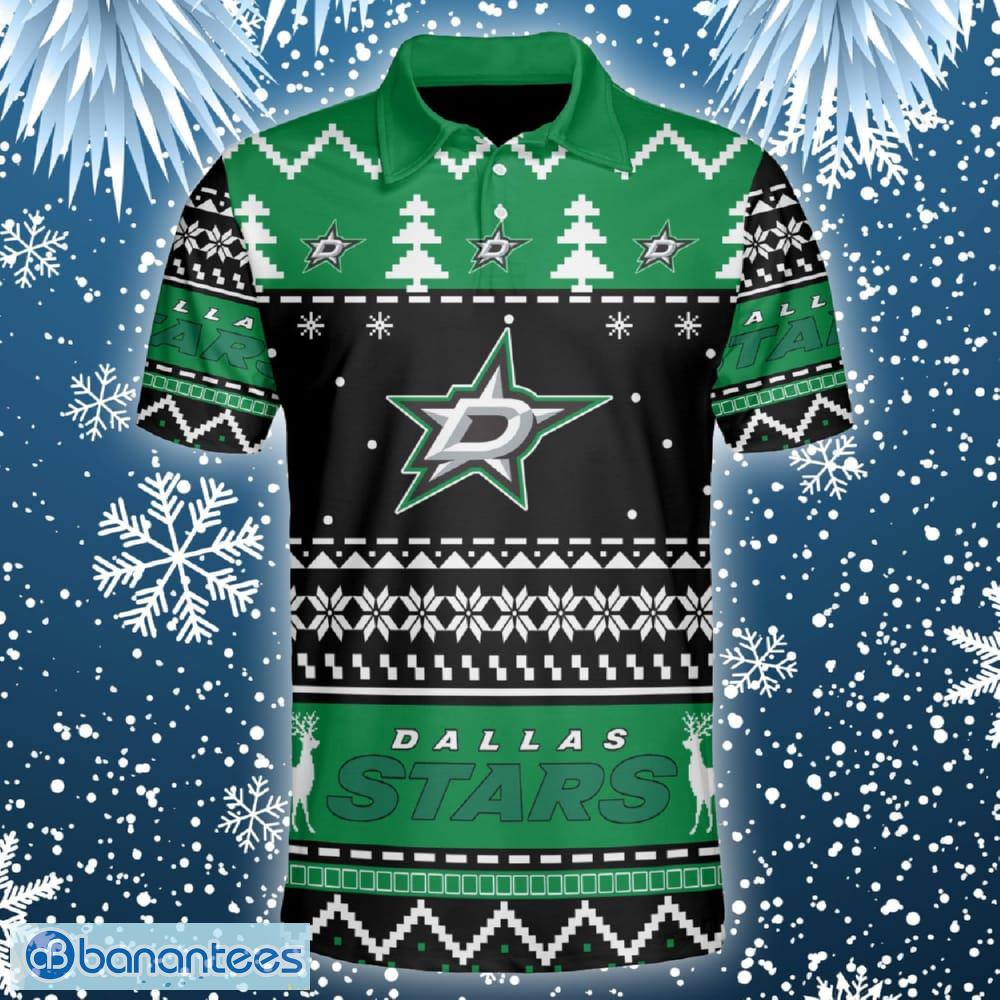 Dallas Stars Ugly Christmas Polo Shirt For Men And Women Banantees