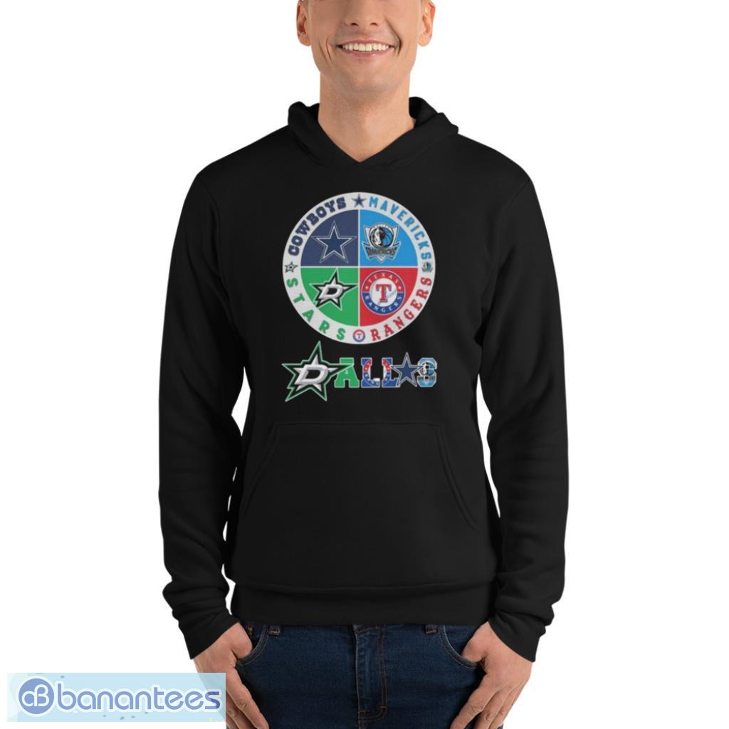 Official Dallas Sports Teams Dallas Cowboys, Mavericks, Ranger And Dallas  Stars Logo Shirt, hoodie, sweater, long sleeve and tank top