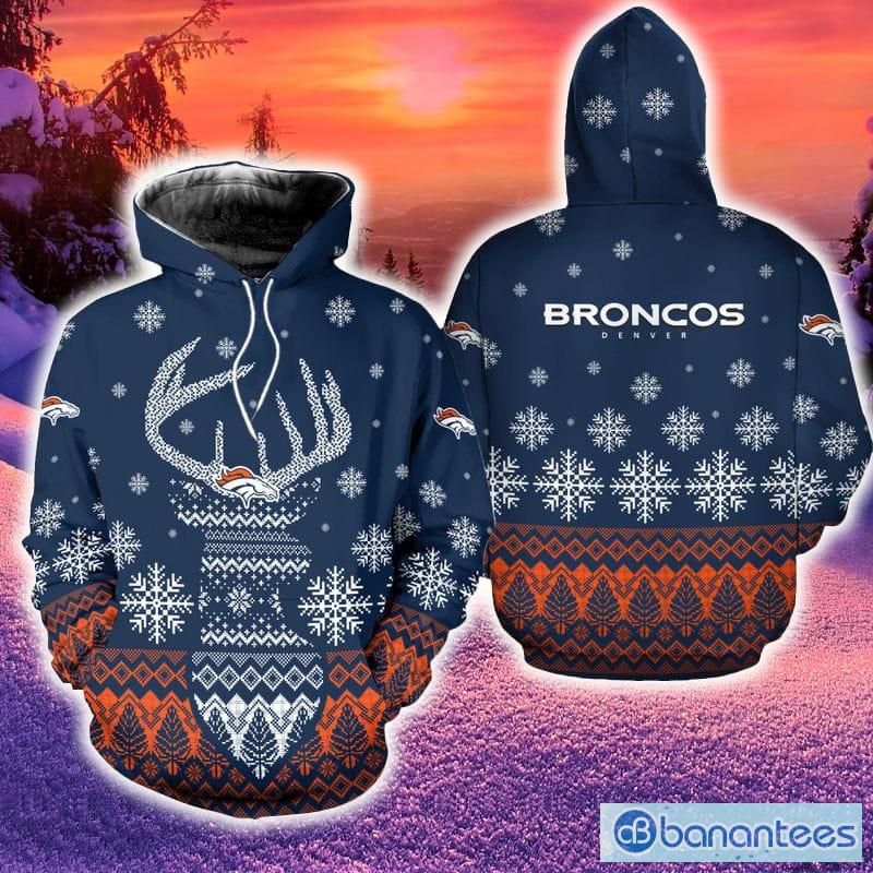 Denver Broncos Hoodie 3D Cartoon player cute Sweatshirt