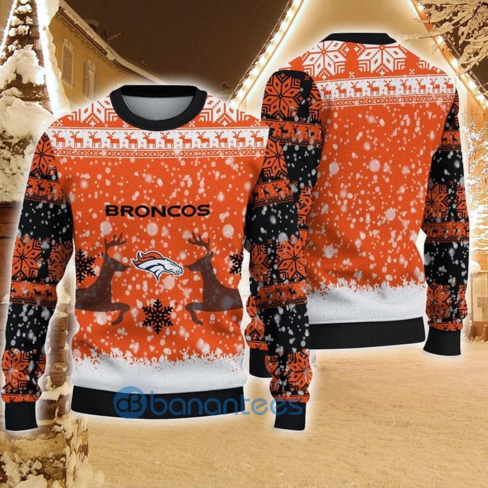 Denver Broncos Ugly Christmas Sweater For Fans - Banantees