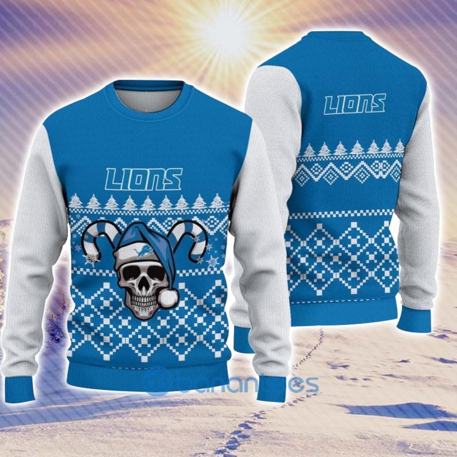 detroit lions ugly sweater