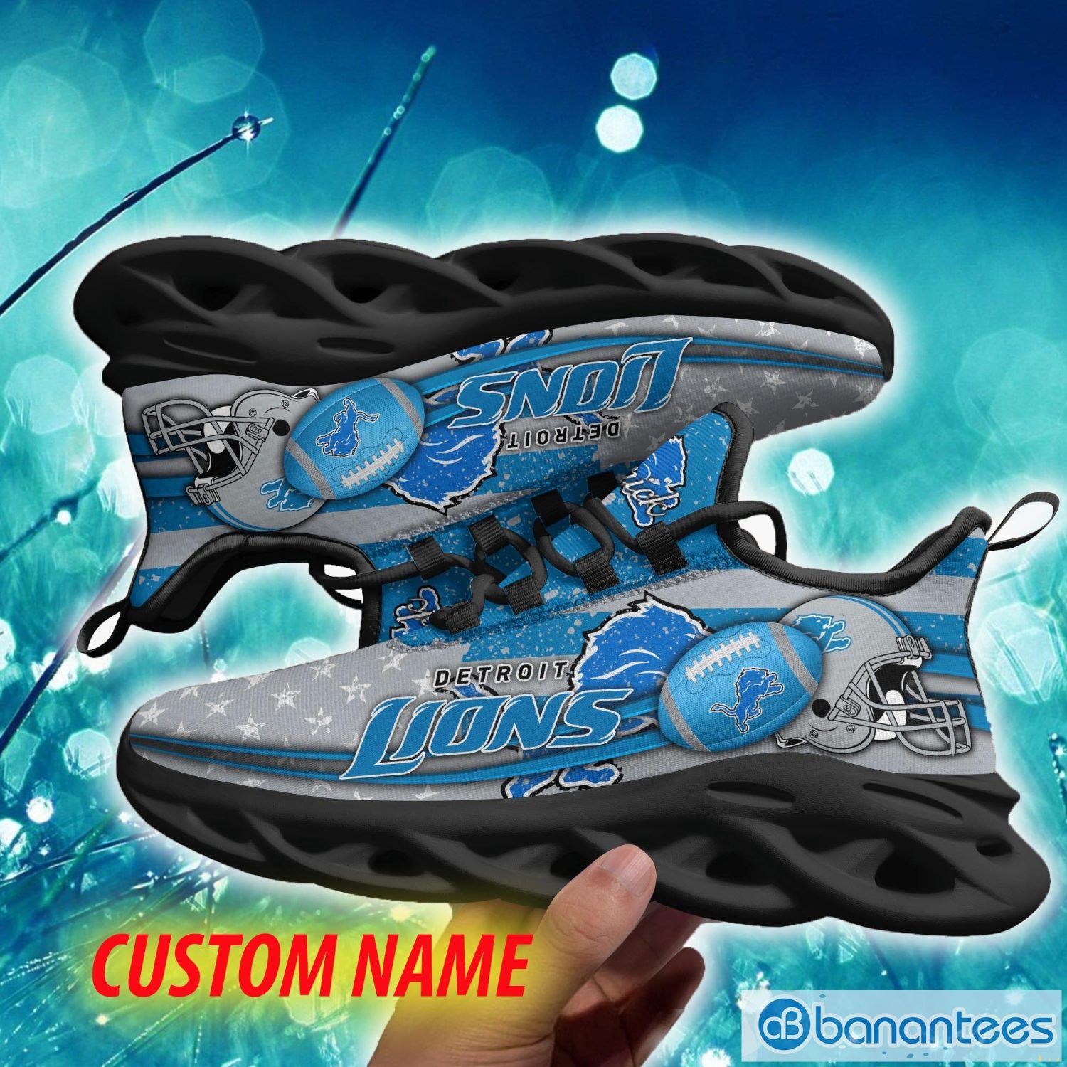 Detroit Lions Hunting camo style Max Soul Shoes Best Gift For Men And Women  Fans