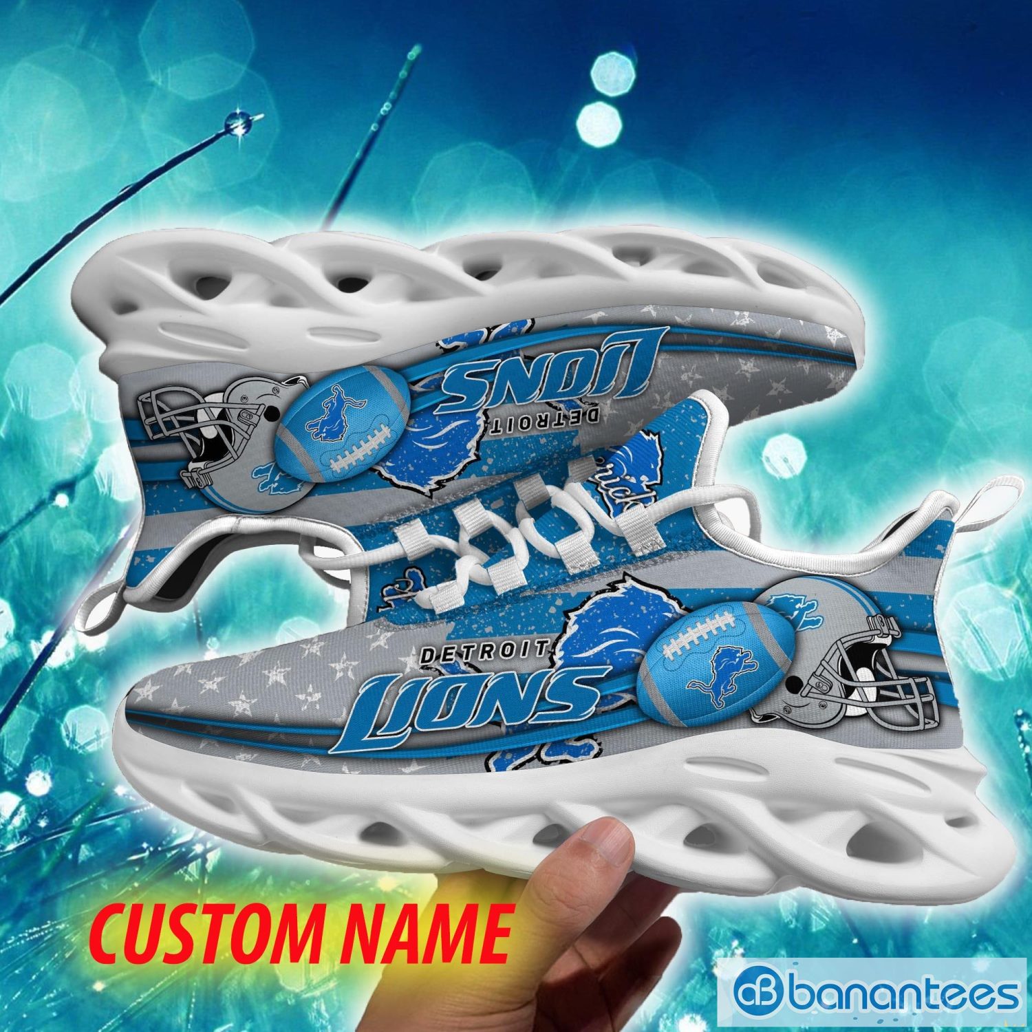 Detroit Lions Hunting camo style Max Soul Shoes Best Gift For Men And Women  Fans