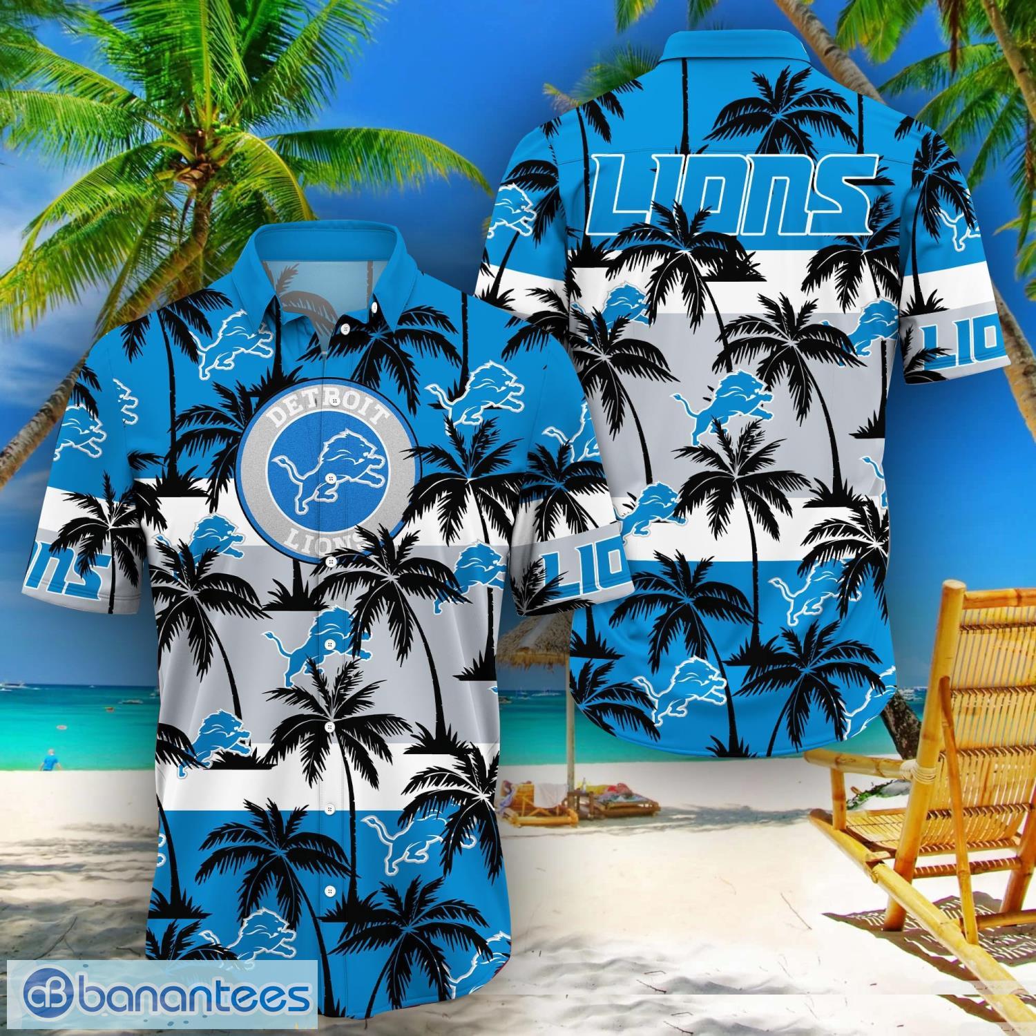 Nfl Detroit Lions Fan Aloha Beach Gift Hawaiian Shirt For Men And Women