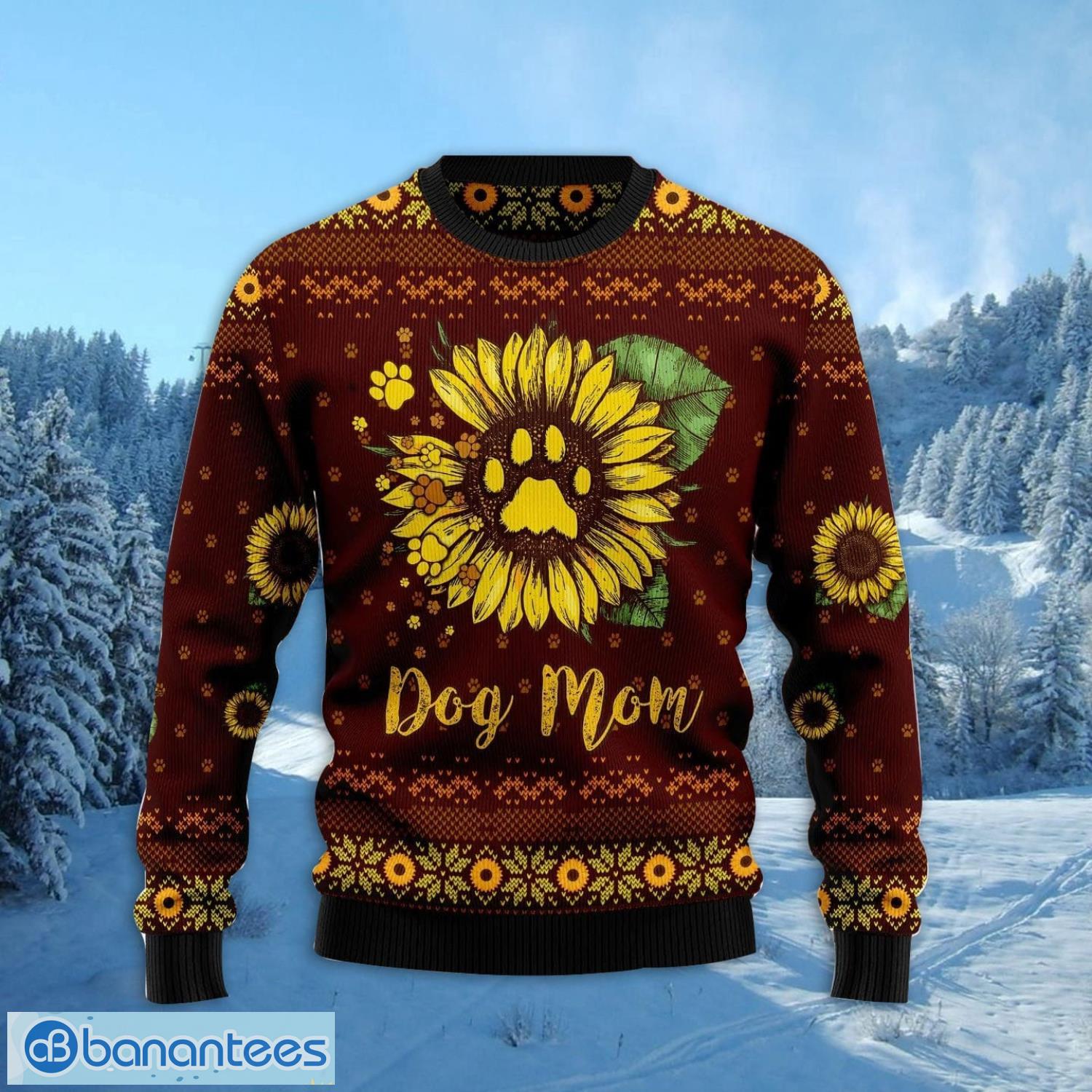 dog mom christmas gift ugly christmas sweater xmas holiday 1 image Dog Mom Christmas Gift Ugly Christmas Sweater Xmas Holiday Product Photo 2