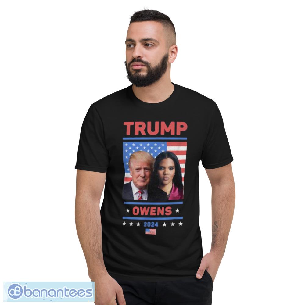 Donald Trump Candace Owens 2024 Election American Flag Shirt - Short Sleeve T-Shirt
