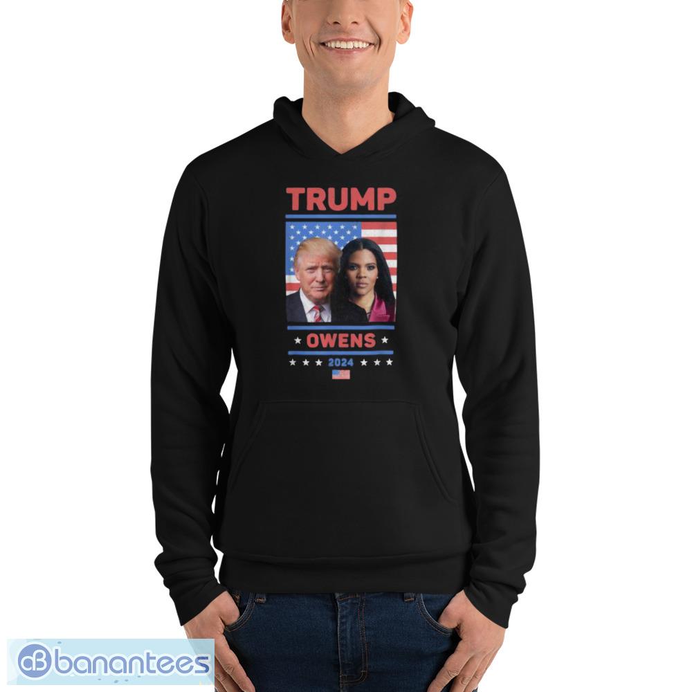 donald trump candace owens 2024 election american flag shirt 3 image Donald Trump Candace Owens 2024 Election American Flag Shirt - Unisex Fleece Pullover Hoodie