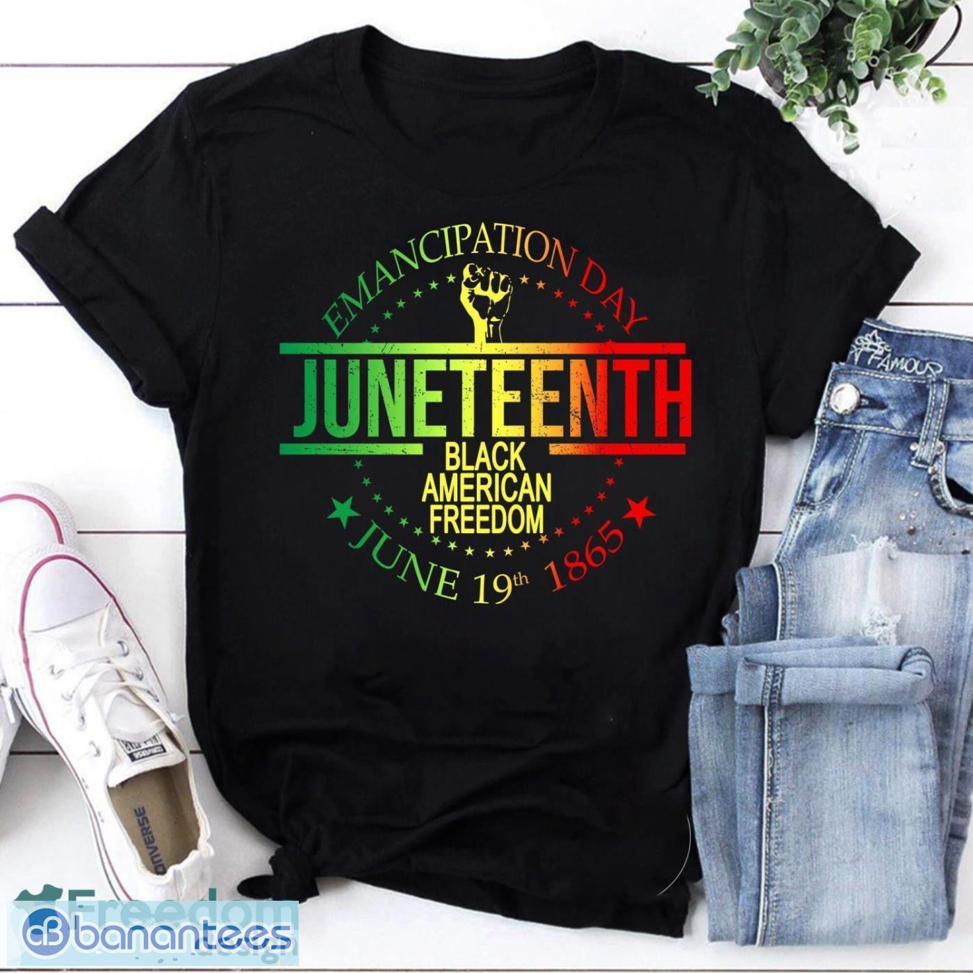 Emancipation Day Juneteenth Black American Freedom June 19th 1865 Vintage T-Shirt Product Photo 1