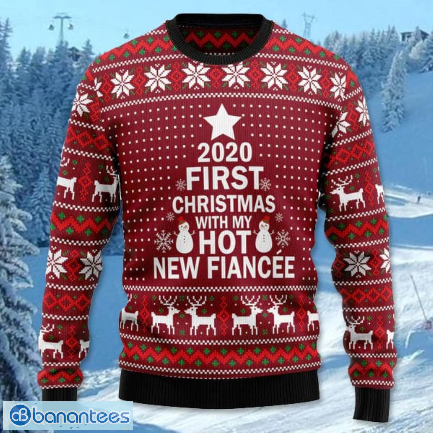 first christmas with my hot fiance all over printed 3d ugly christmas sweater noel men and women gift 1 image First Christmas With My Hot Fiance All Over Printed 3D Ugly Christmas Sweater Noel Men And Women Gift Product Photo 2