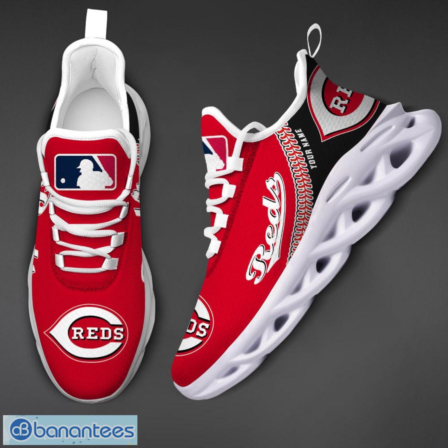 Cincinnati Reds Custom Baseball Personalized Max Soul Sneakers