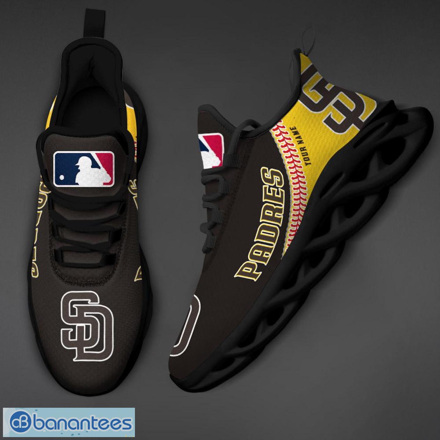 San Diego Padres Custom Name Max Soul Sneaker Running Shoes For Fans