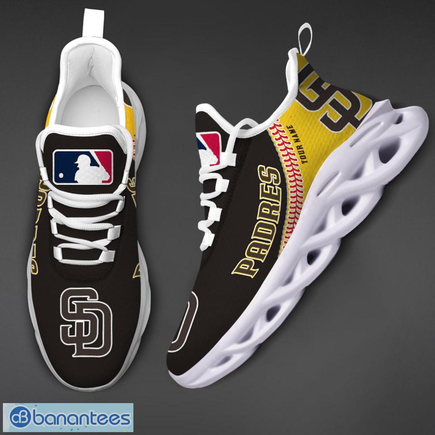 San Diego Padres Logo Running Sneaker Max Soul Shoes Gift For Men And Women  - Banantees