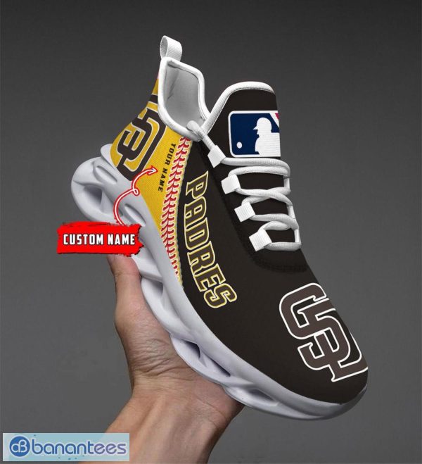 San Diego Padres Logo Running Sneaker Max Soul Shoes Gift For Men And Women  - Banantees