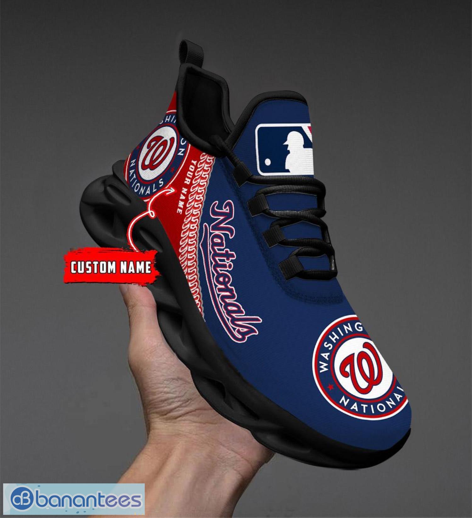 Personalize MLB Washington Nationals Max Sole Sneakers Shoes - T