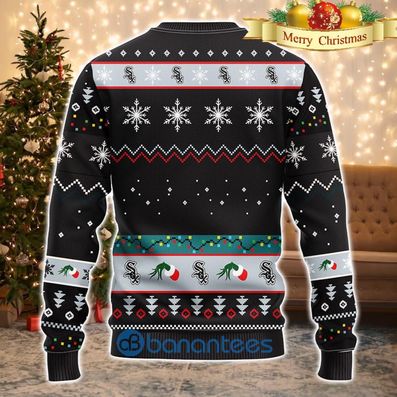 For MLB Fans Chicago White Sox Grinch Hand Funny Men And Women Christmas  Gift 3D Ugly Christmas Sweater - Banantees