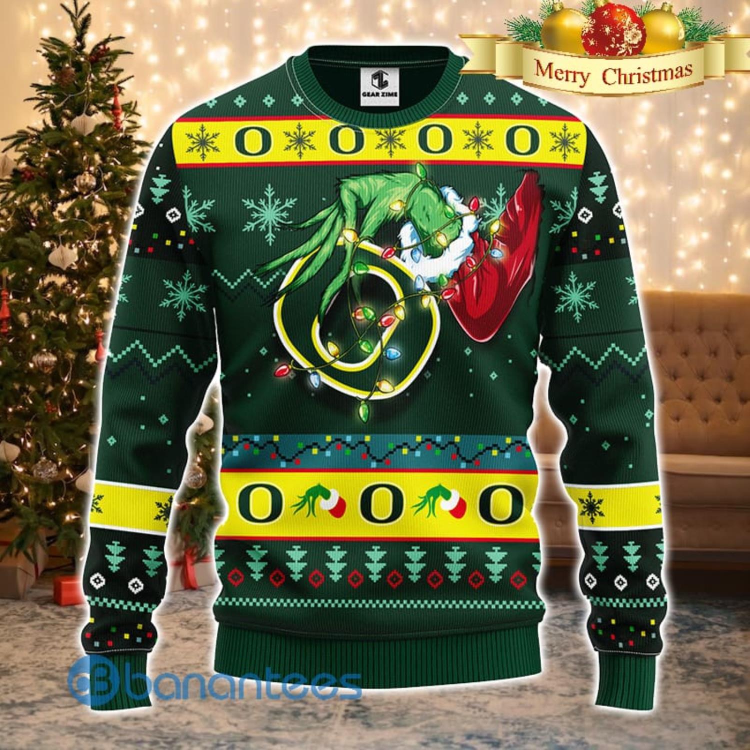 Baltimore Ravens Christmas Grinch Sweater For Fans - Banantees