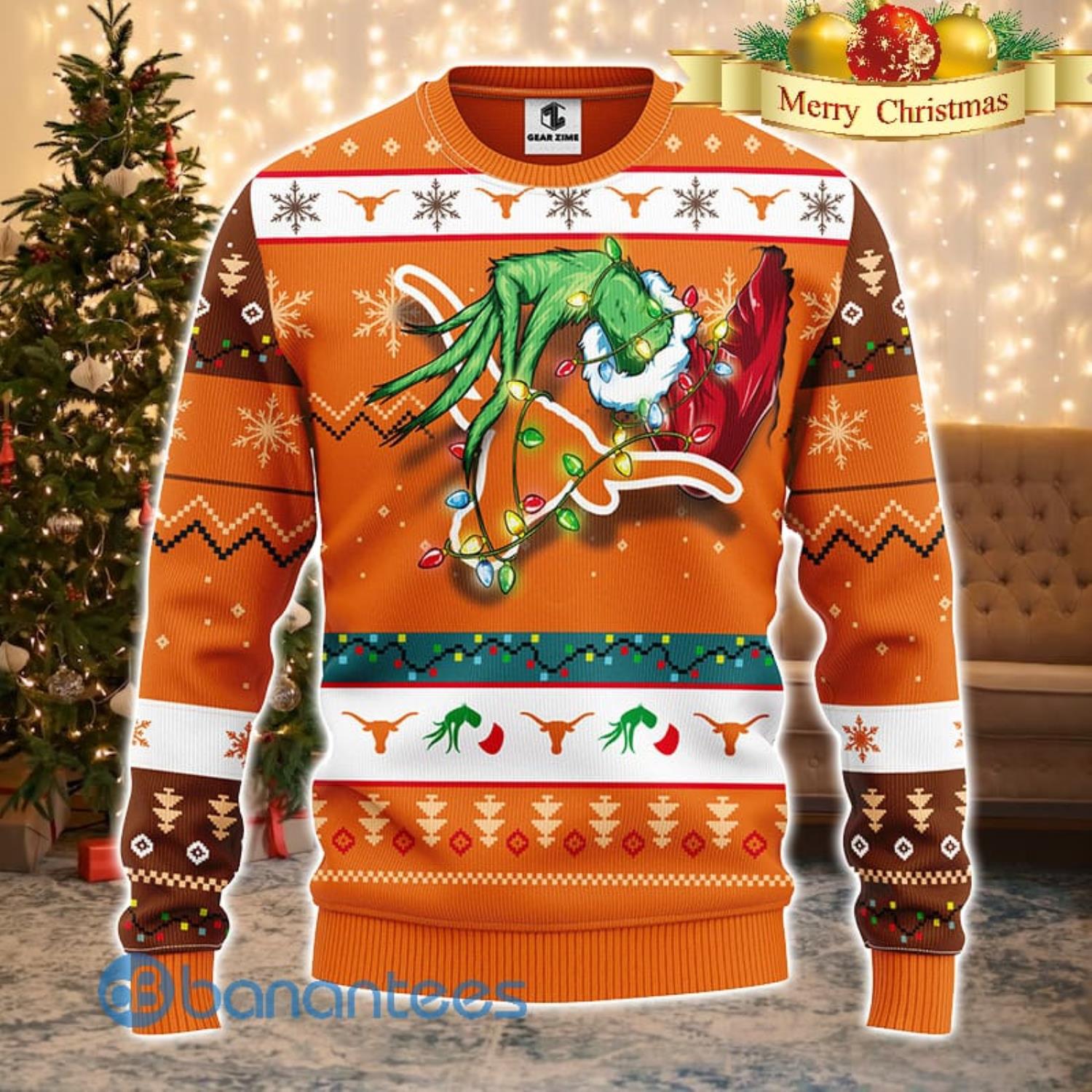 Baltimore Ravens Christmas Grinch Sweater For Fans - Banantees