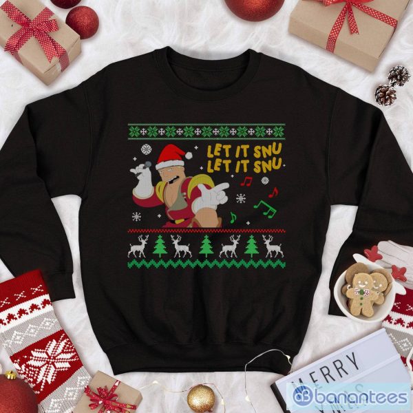 Futurama Xmas Sweatshirt Futurama Let It Snu Christmas Sweatshirt Product Photo 1