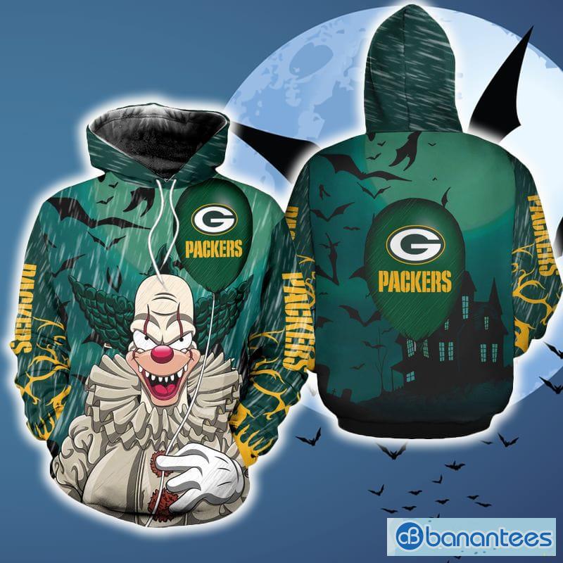 Packers Hoodie Mens 3D Captivating Go Green Go Gold Green Bay