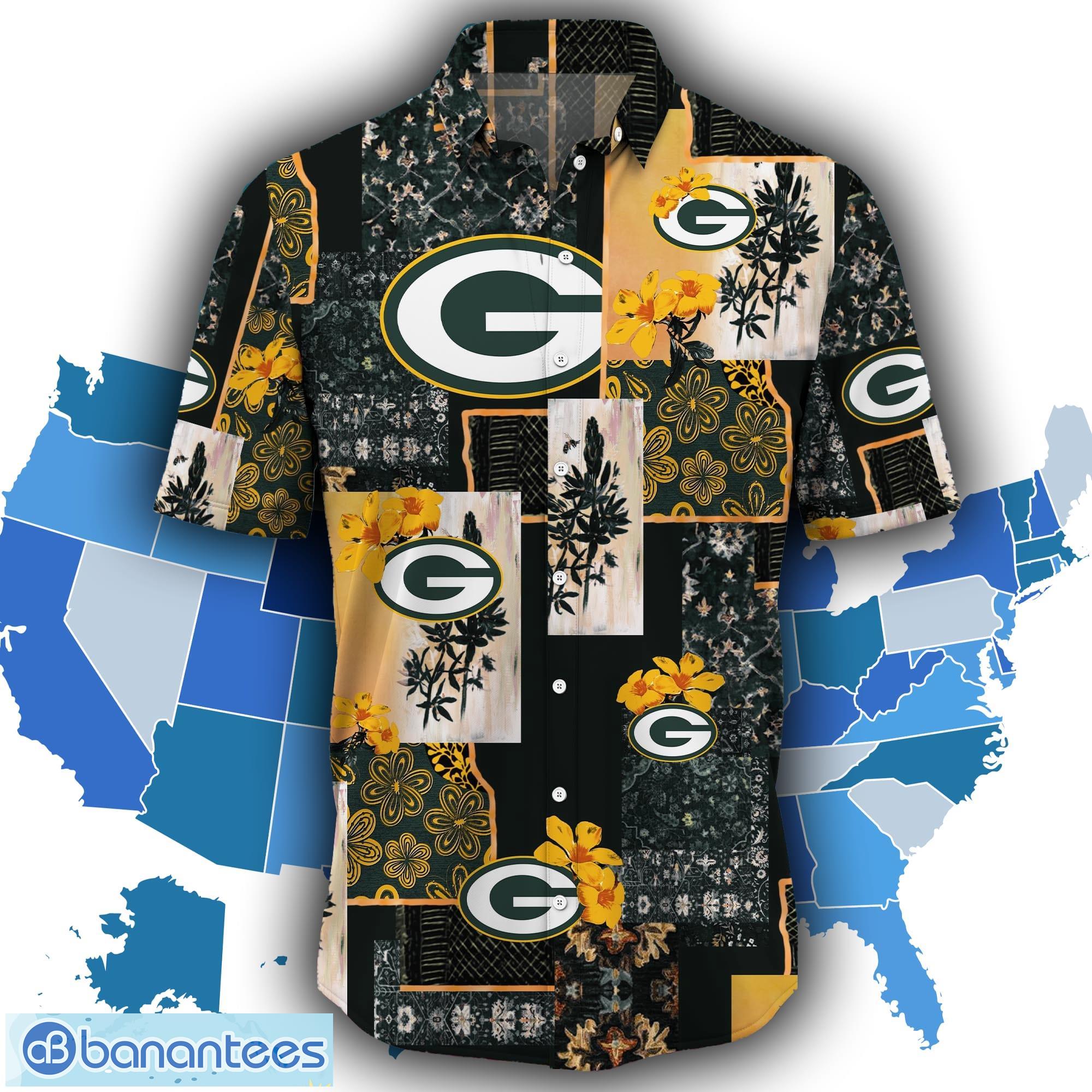 Tropical Flower Green Bay Packers Hawaiian Shirt For Men And Women