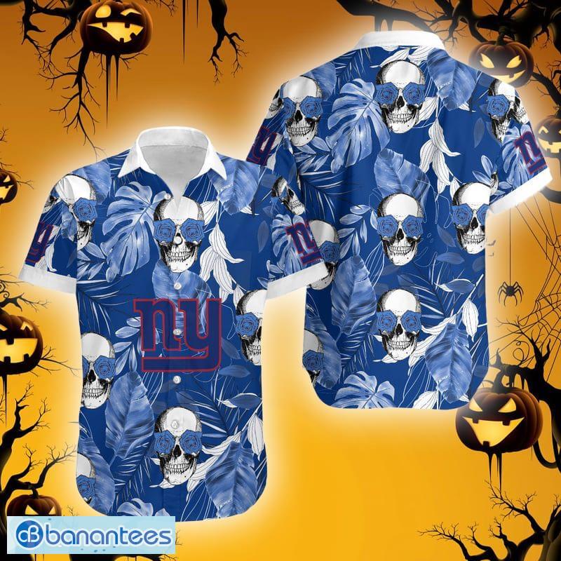 MLB New York Yankees Skull Pattern Island Halloween Hawaiian Shirt