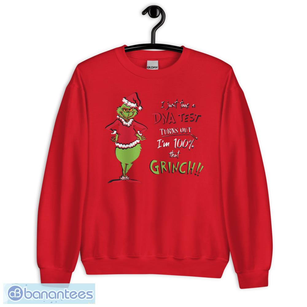 happy hallothanksmas the grinch dna test merry christmas t shirt 4 image Happy Hallothanksmas The Grinch DNA Test Merry Christmas T-Shirt - Unisex Crewneck Sweatshirt-1