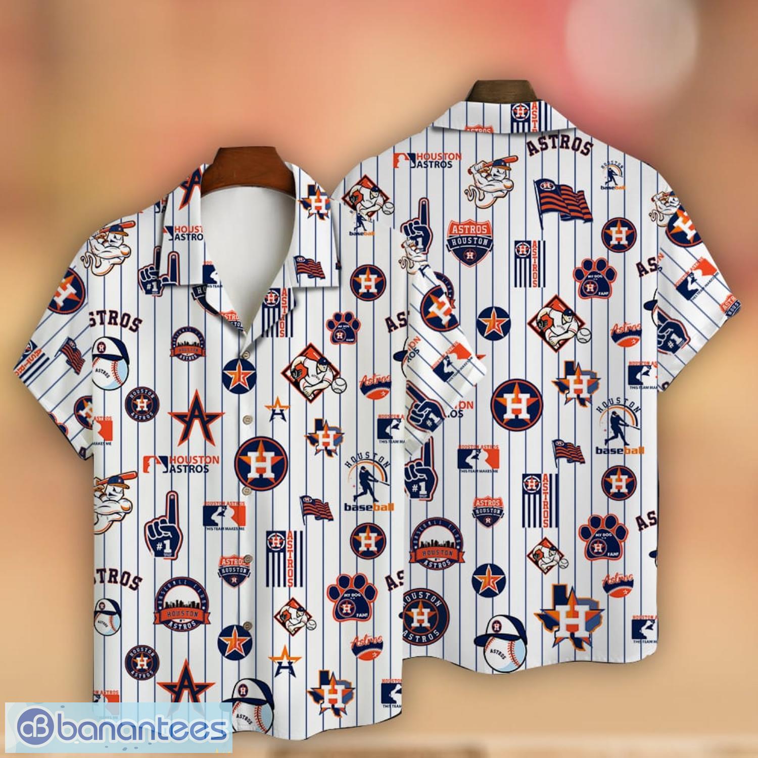 Houston Astros Major League Baseball 3D Print Hawaiian Shirt For Big Fans -  Freedomdesign
