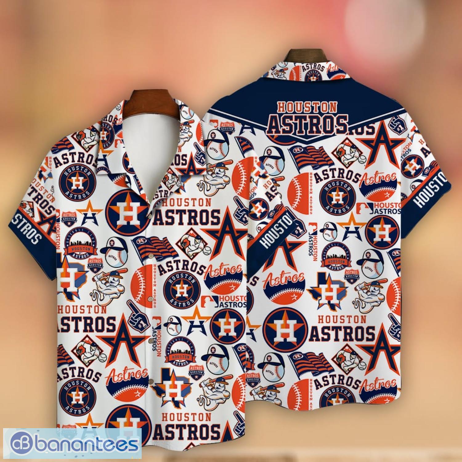 Houston Astros Major League Baseball 3D Print Hawaiian Shirt For Real Fans