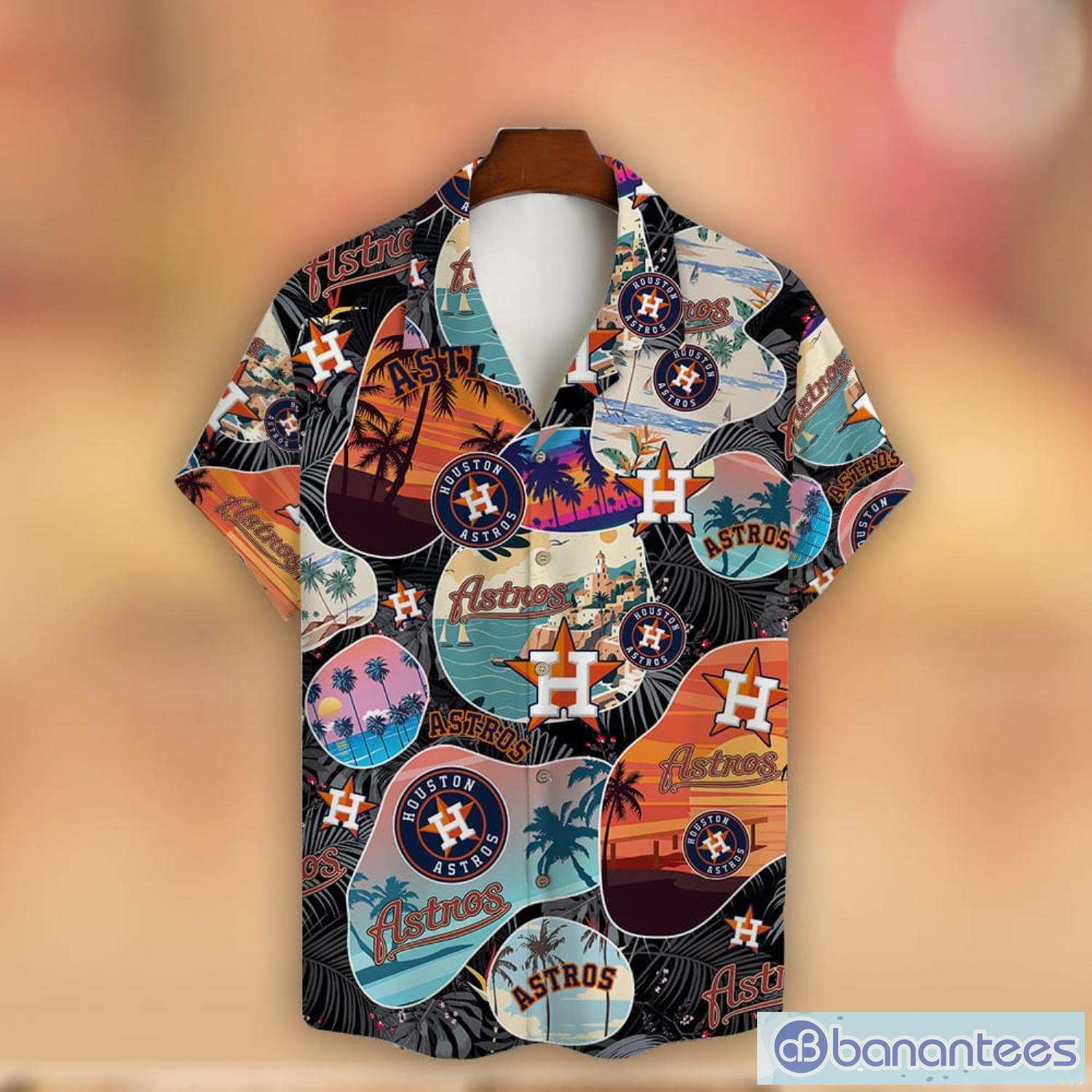 Houston Astros Retro Summer Pattern Hawaiian Shirt - Banantees