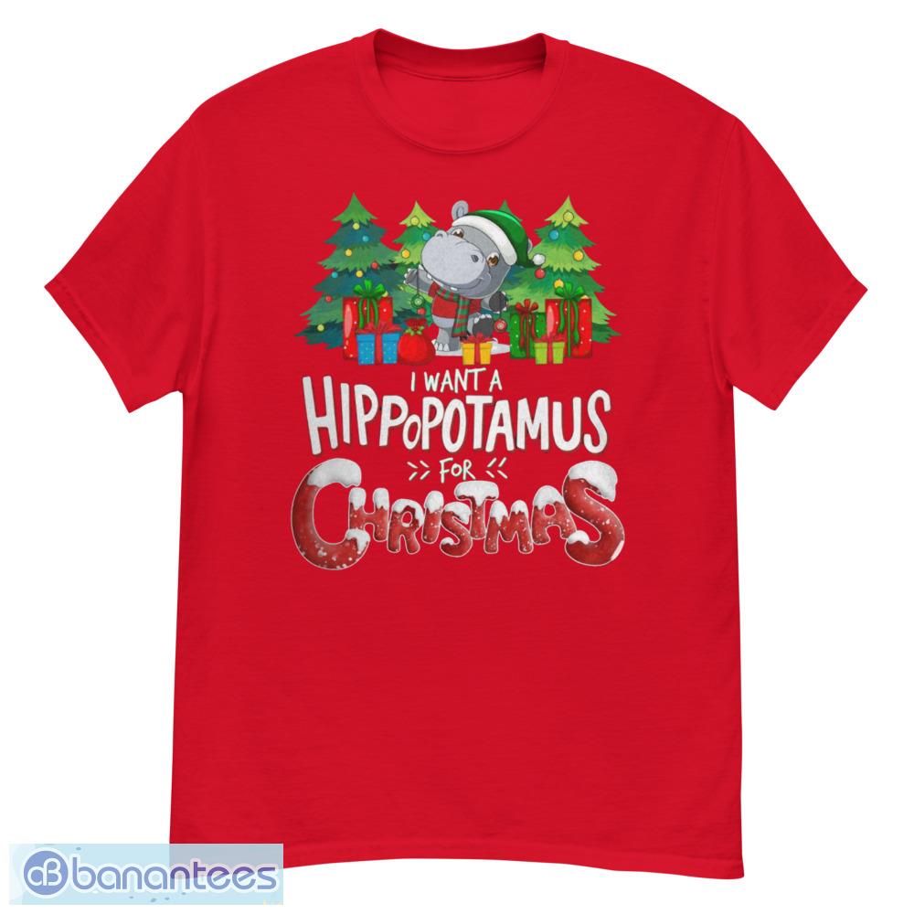 I Want A Hippopotamus For Christmas T-Shirt Sweatshirt Hoodies - G500 Men’s Classic T-Shirt-1