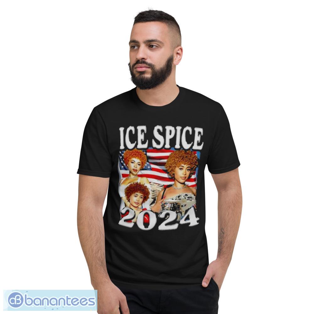 Ice Spice 2024 American Flag Shirt - Short Sleeve T-Shirt