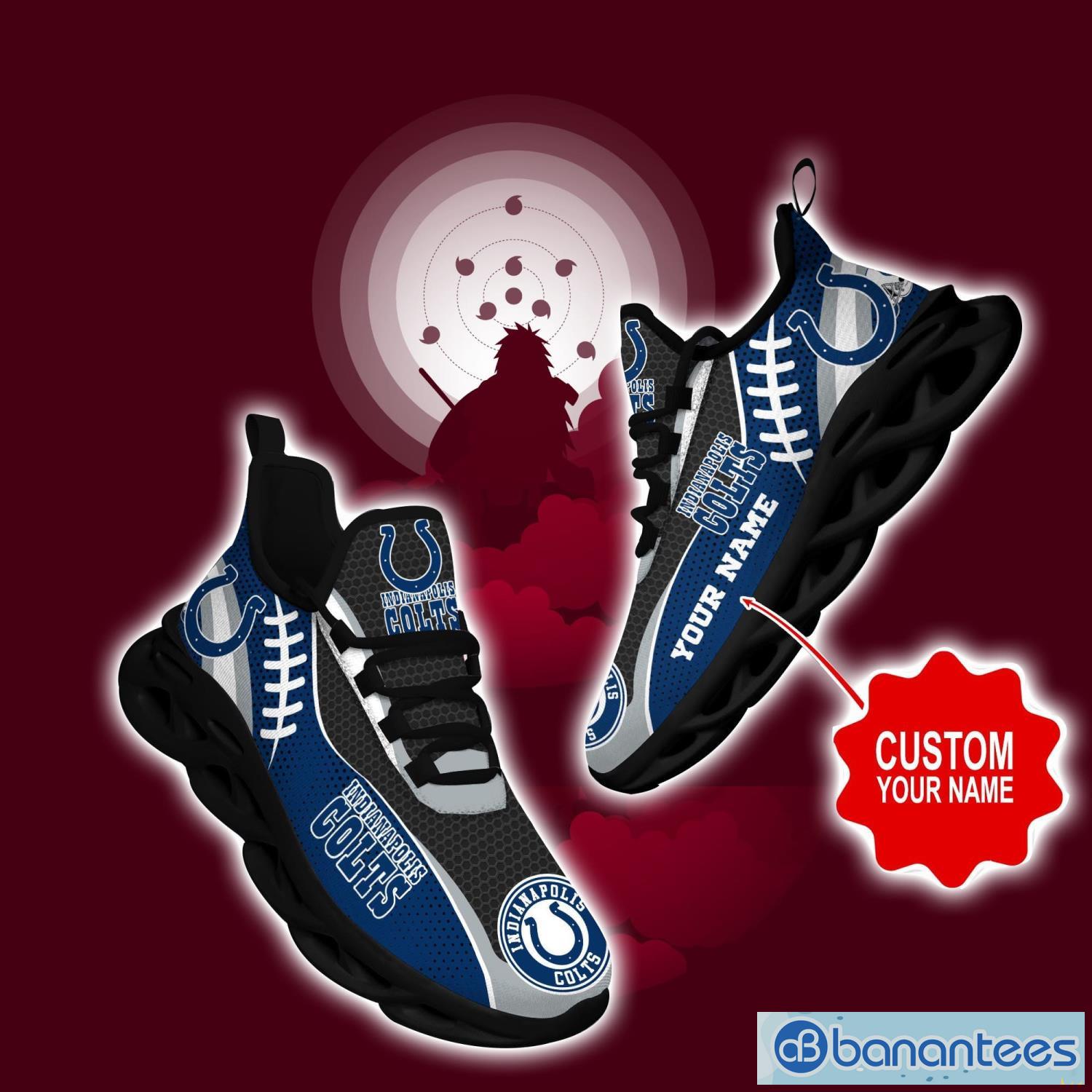 Indianapolis Colts Custom Name NFL Max Soul Shoes Gift For Fans Running  Sneaker - Banantees