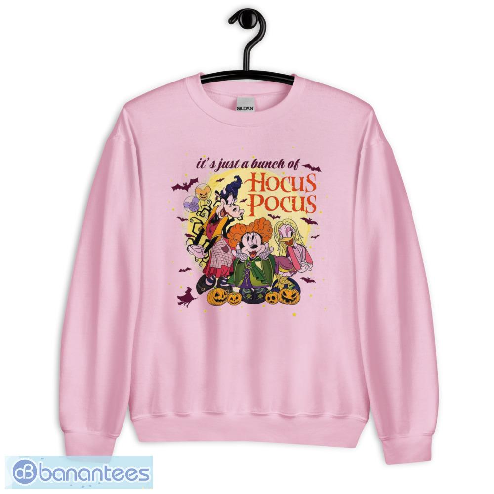 Its Just A Bunch Of Hocus Pocus Cartoon Halloween T-Shirt - Unisex Heavy Blend Crewneck Sweatshirt-1