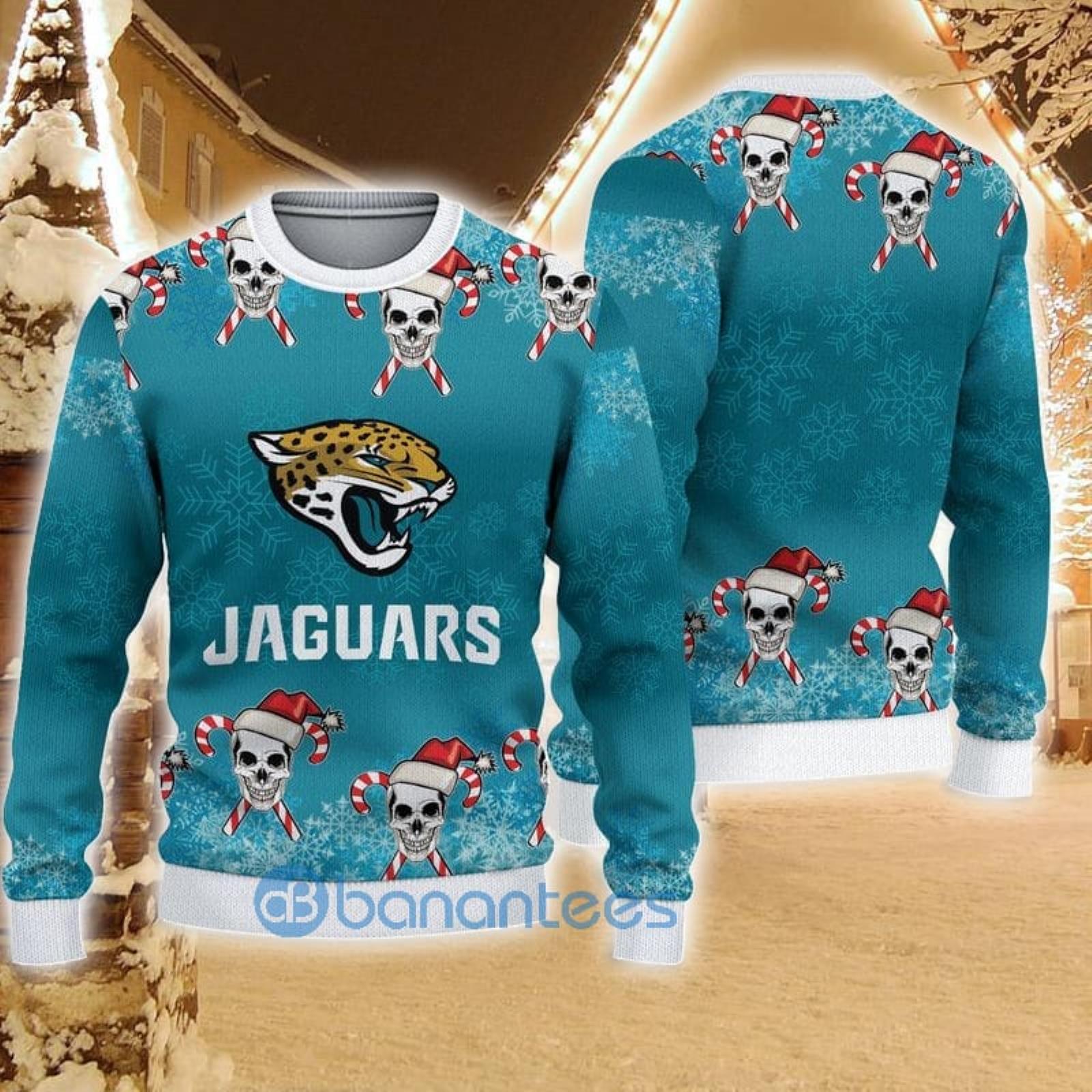 NFL Jacksonville Jaguars Custom Name Number Ugly Christmas Sweater -  Banantees