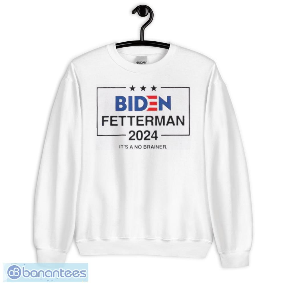 Joe Biden Fetterman 2024 Its A No Brainer Political Ugly Christmas T-Shirt, Sweatshirt, Hoodie - Unisex Heavy Blend Crewneck Sweatshirt