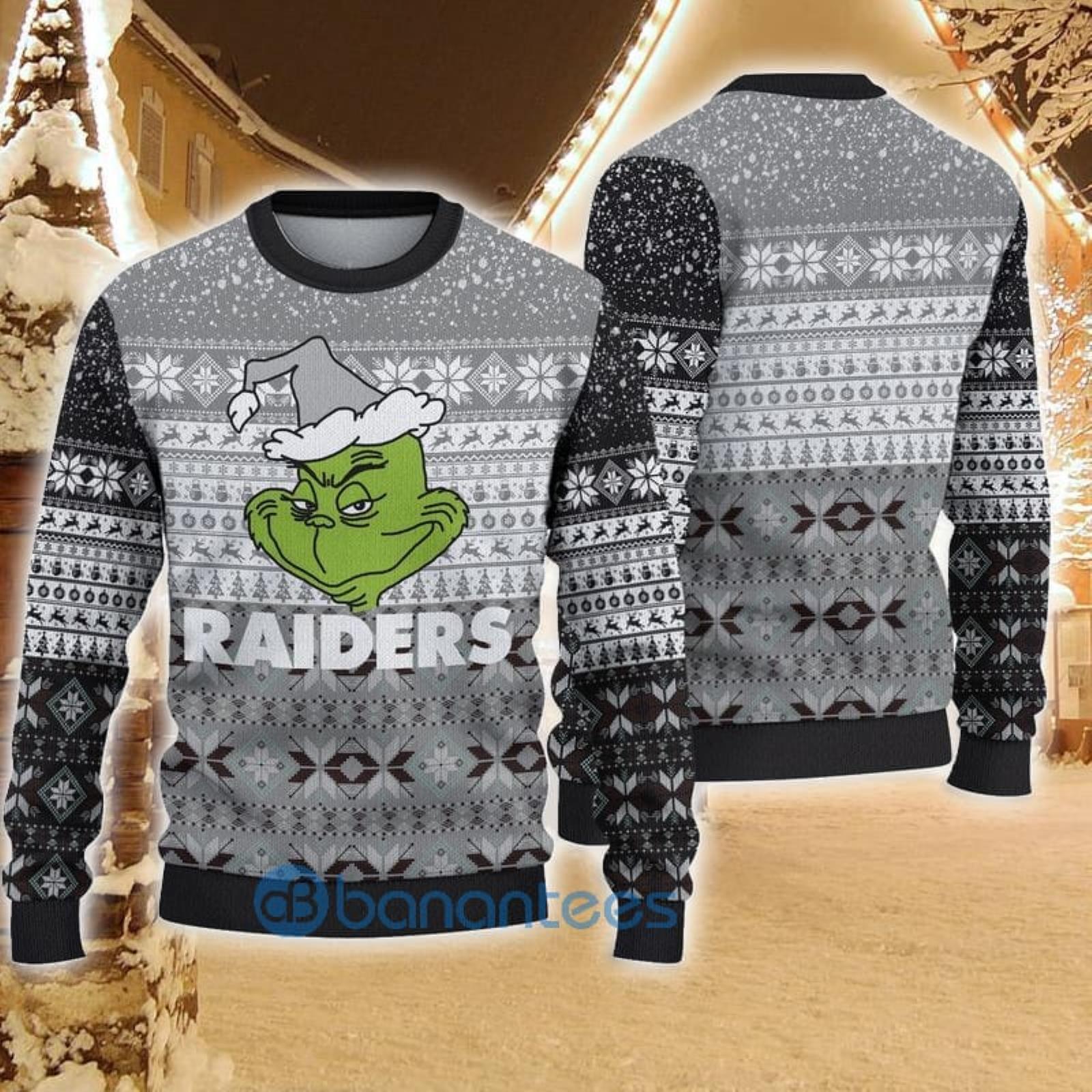 Christmas Gift Las Vegas Raiders Sport Fans 3D Ugly Christmas Sweater For  Men And Women