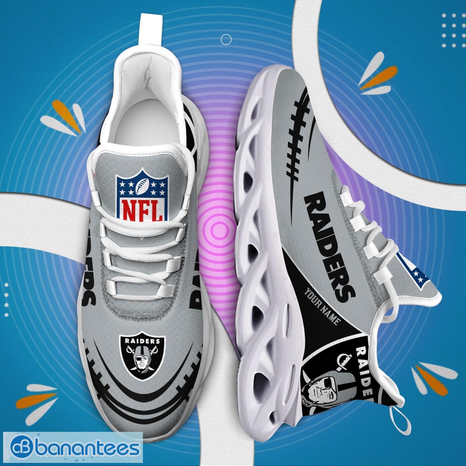 Las Vegas Raiders Nfl Max Soul Sneakers Sport Shoes - Banantees