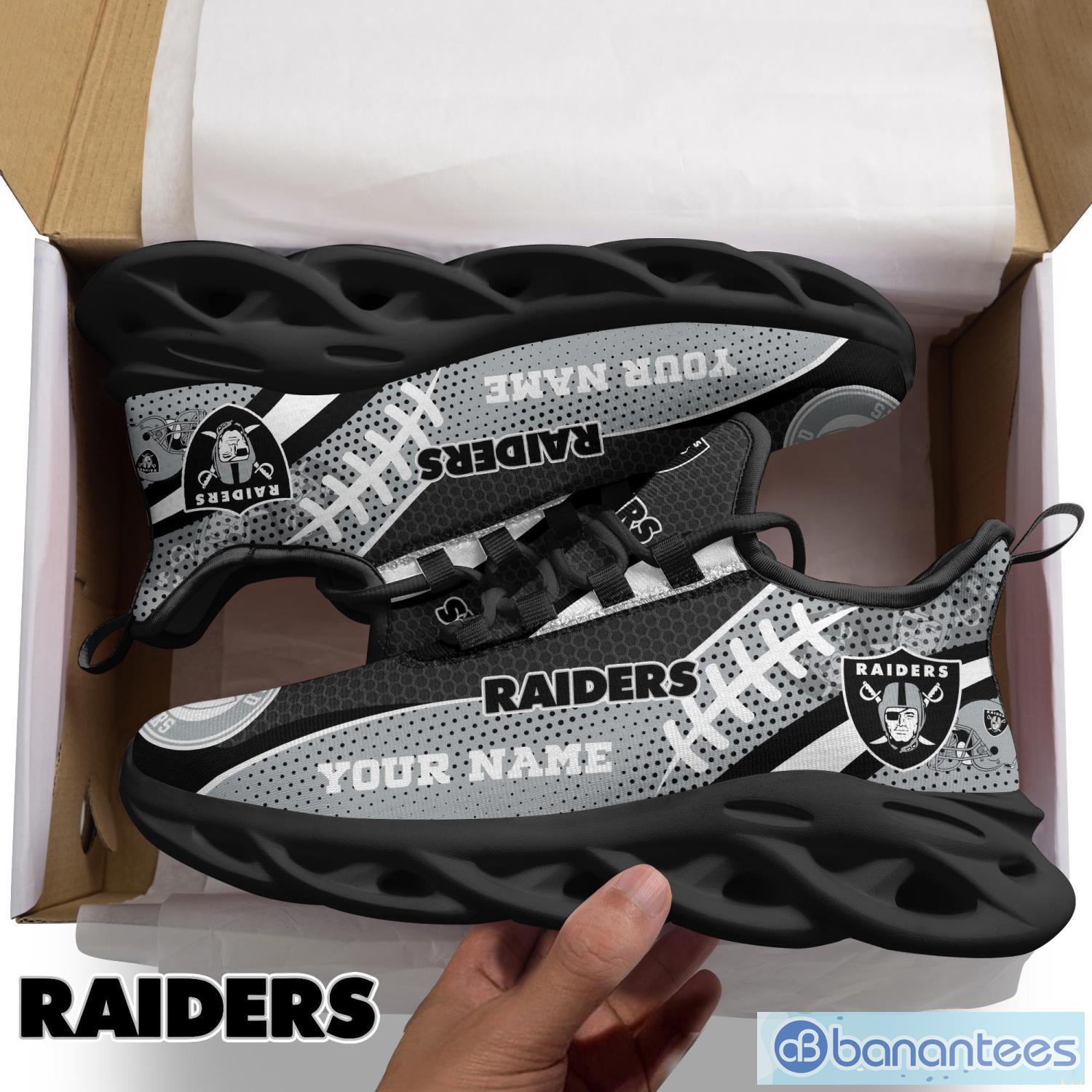 Las Vegas Raiders Nfl Max Soul Sneakers Sport Shoes - Banantees