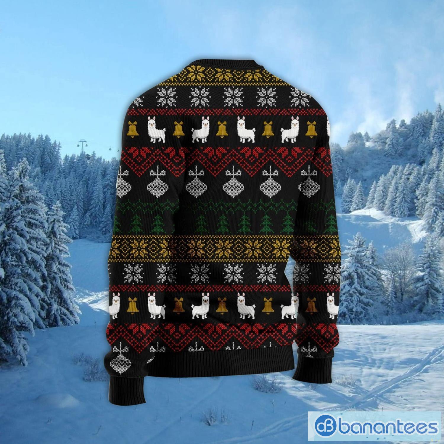 Llama Ugly Christmas Sweater Family Noel Gift Product Photo 2