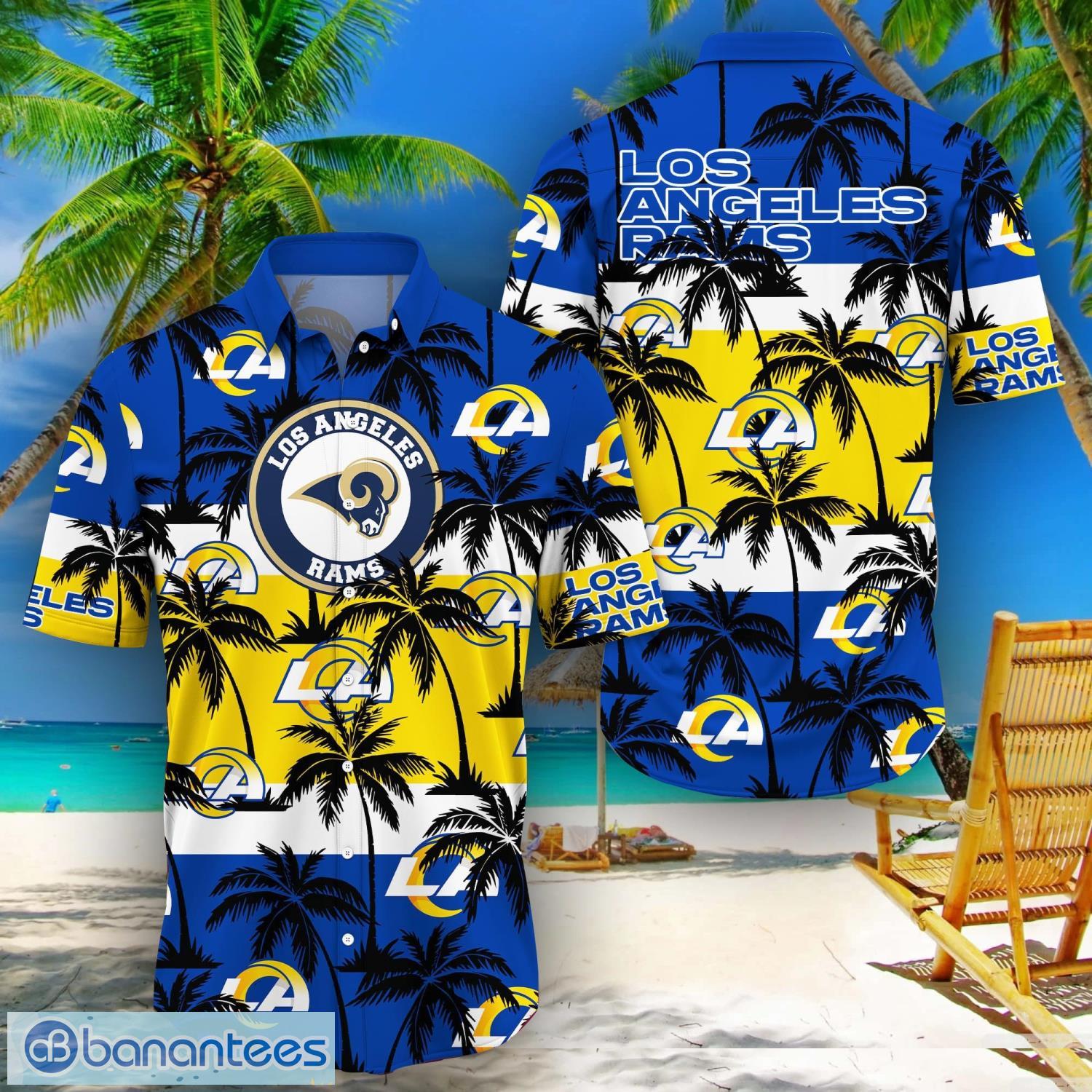 Los Angeles Rams Hawaiian Shirt And Shorts Summer Vacation Gift - Banantees