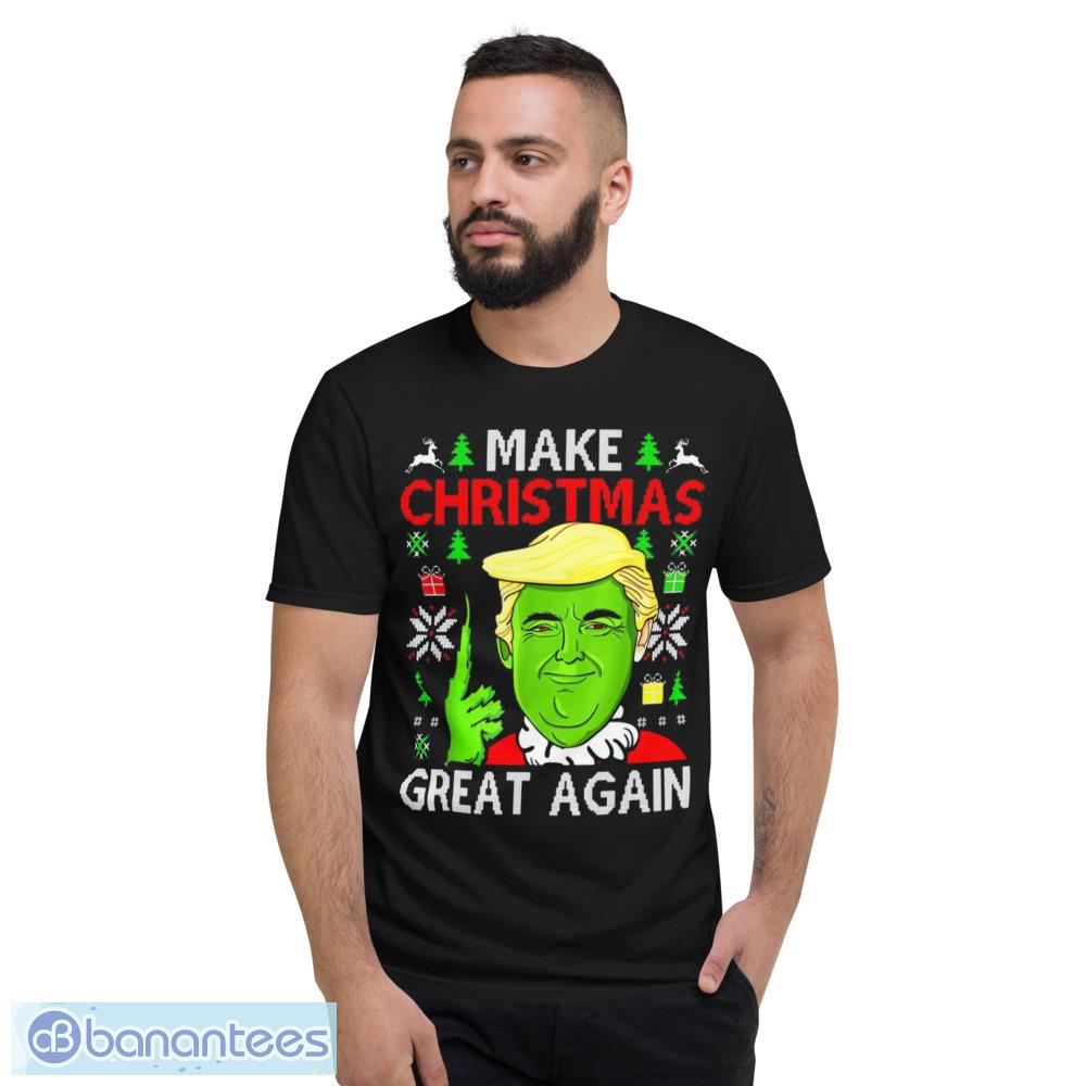 Make Christmas Great Again Trump 2024 UglyShirt - Short Sleeve T-Shirt