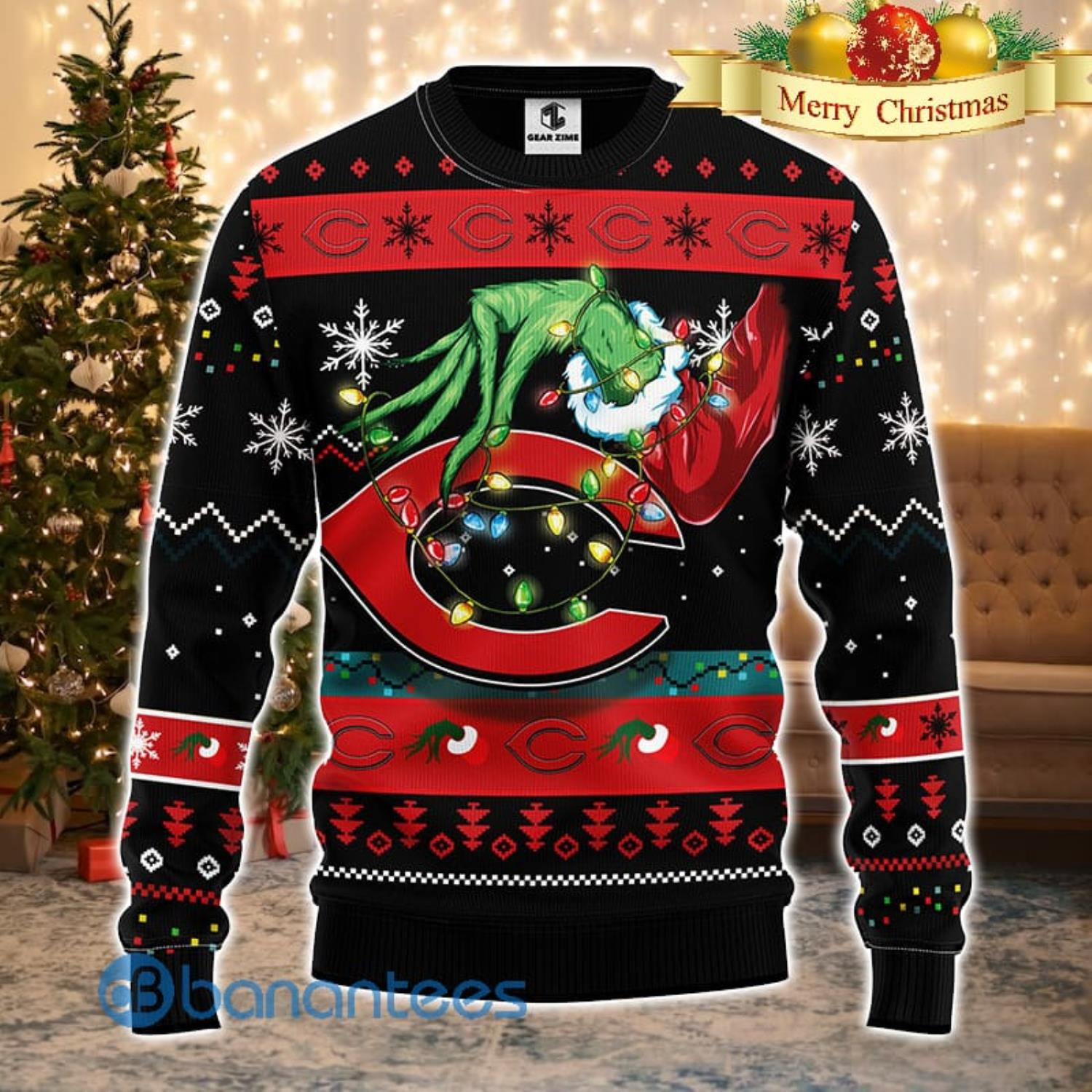 Denver Broncos Funny Grinch Ugly Christmas Sweater - Banantees