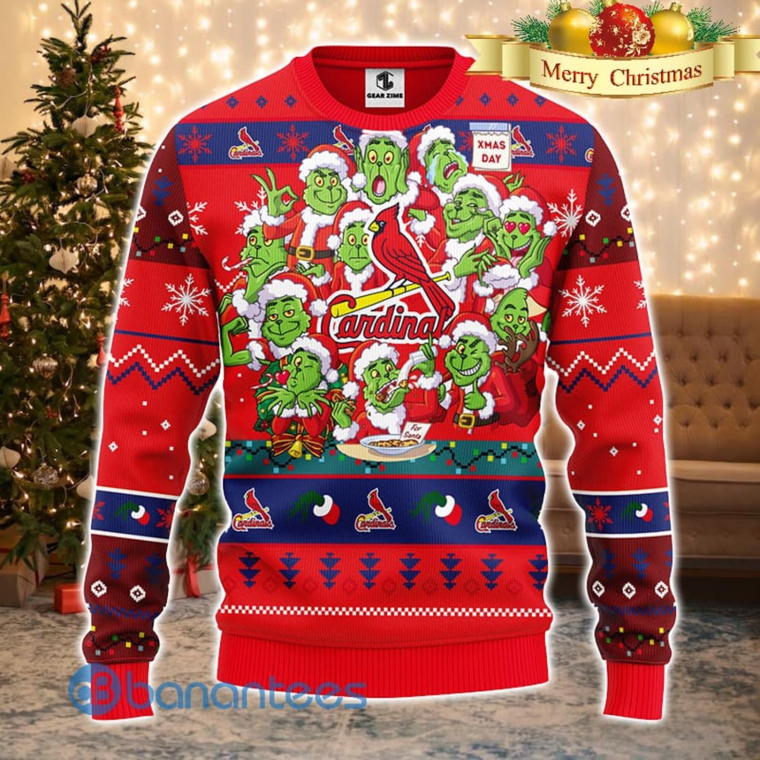 NFL Detroit Lions Ugly Christmas Sweater Funny Grinch Show Your