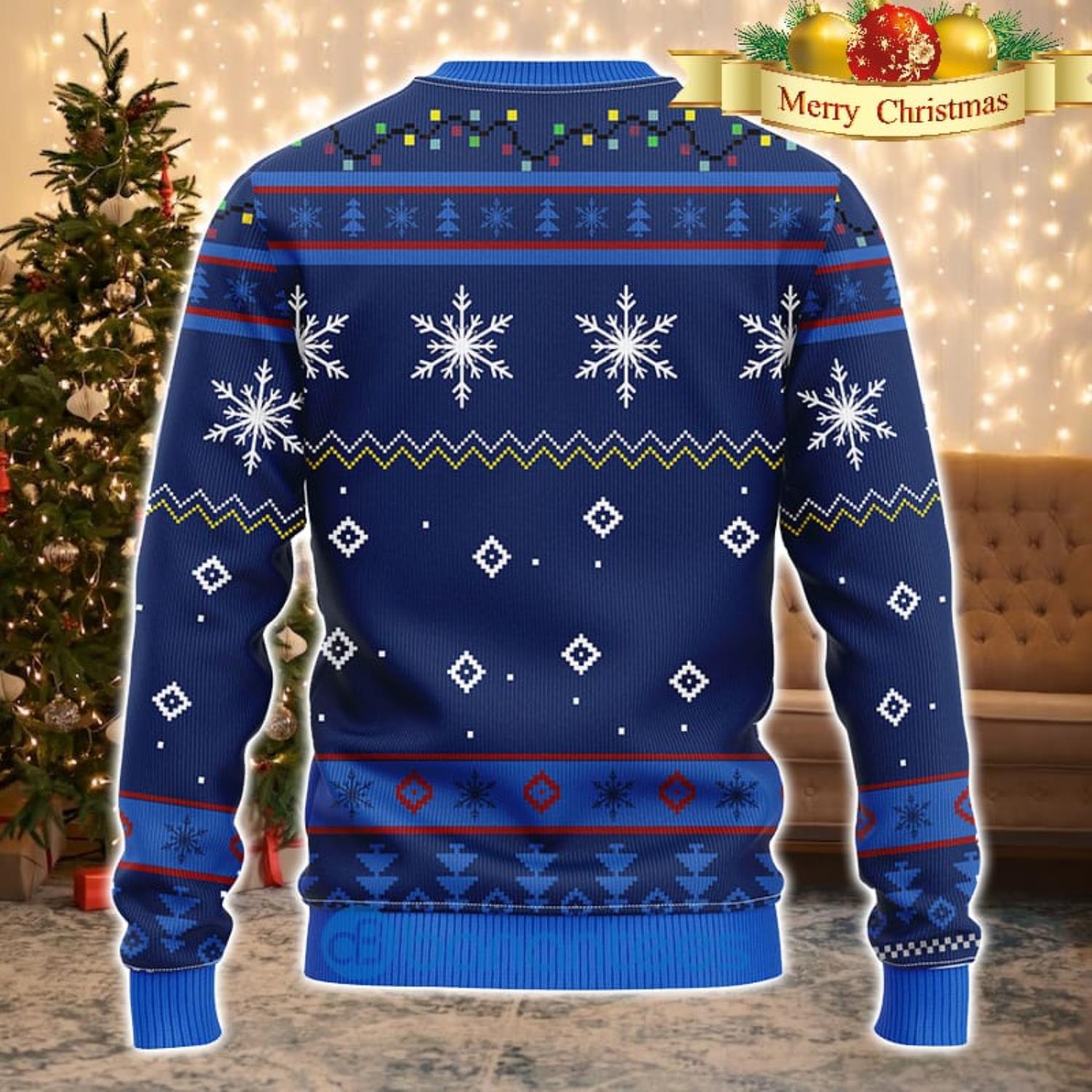 Toronto Blue Jays Basic Pattern Ugly Christmas Sweater - Banantees