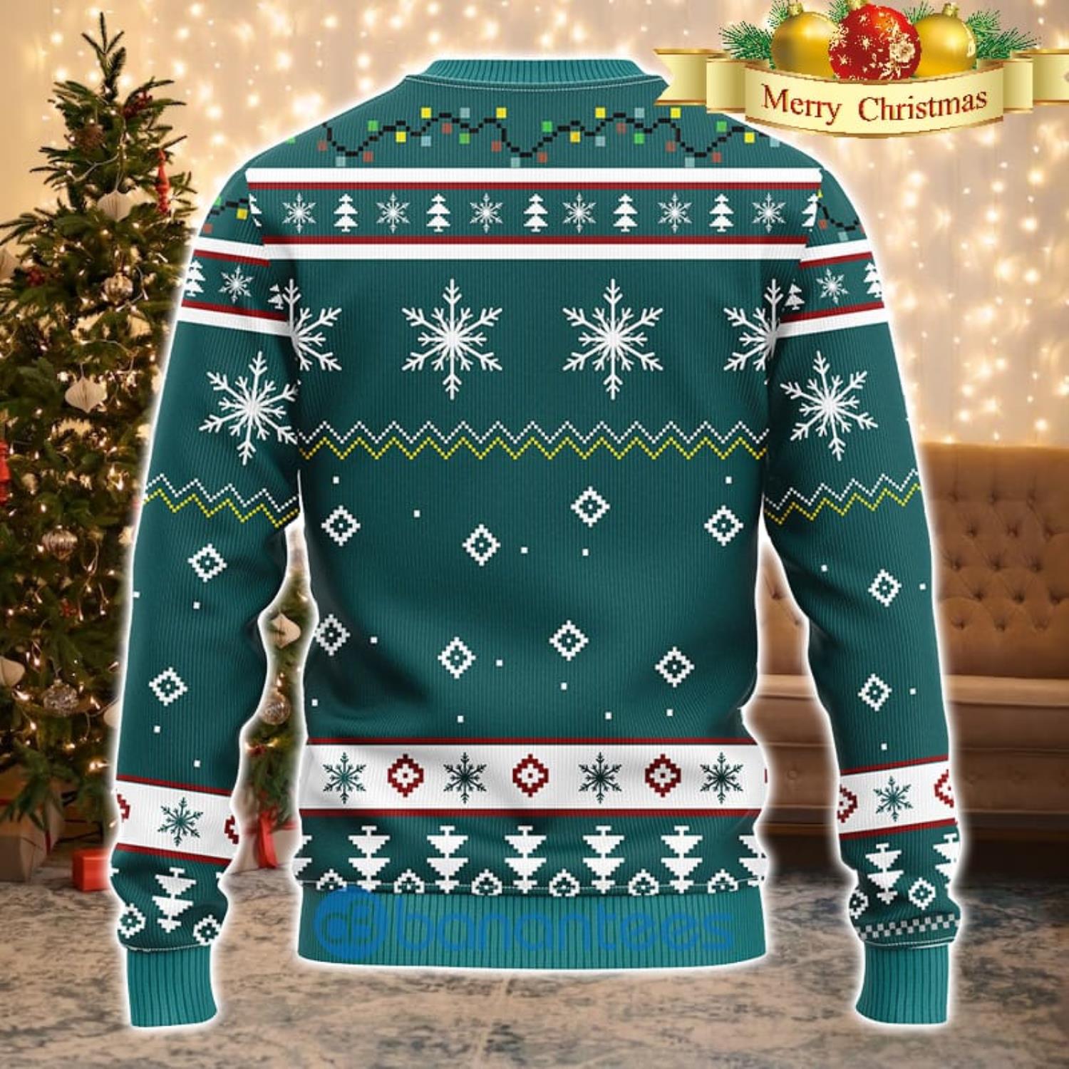 Men And Women Christmas Gift NFL Philadelphia Eagles Logo With Funny Grinch 3D Ugly Christmas Sweater For Fans Product Photo 2