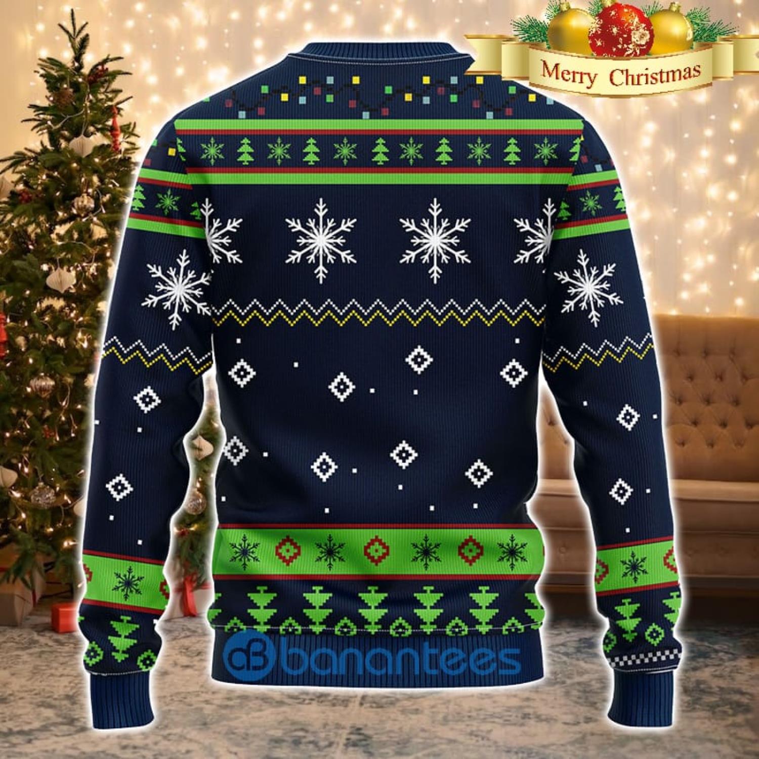 NFL Philadelphia Eagles Ugly Christmas Sweater Grinch And Scooby