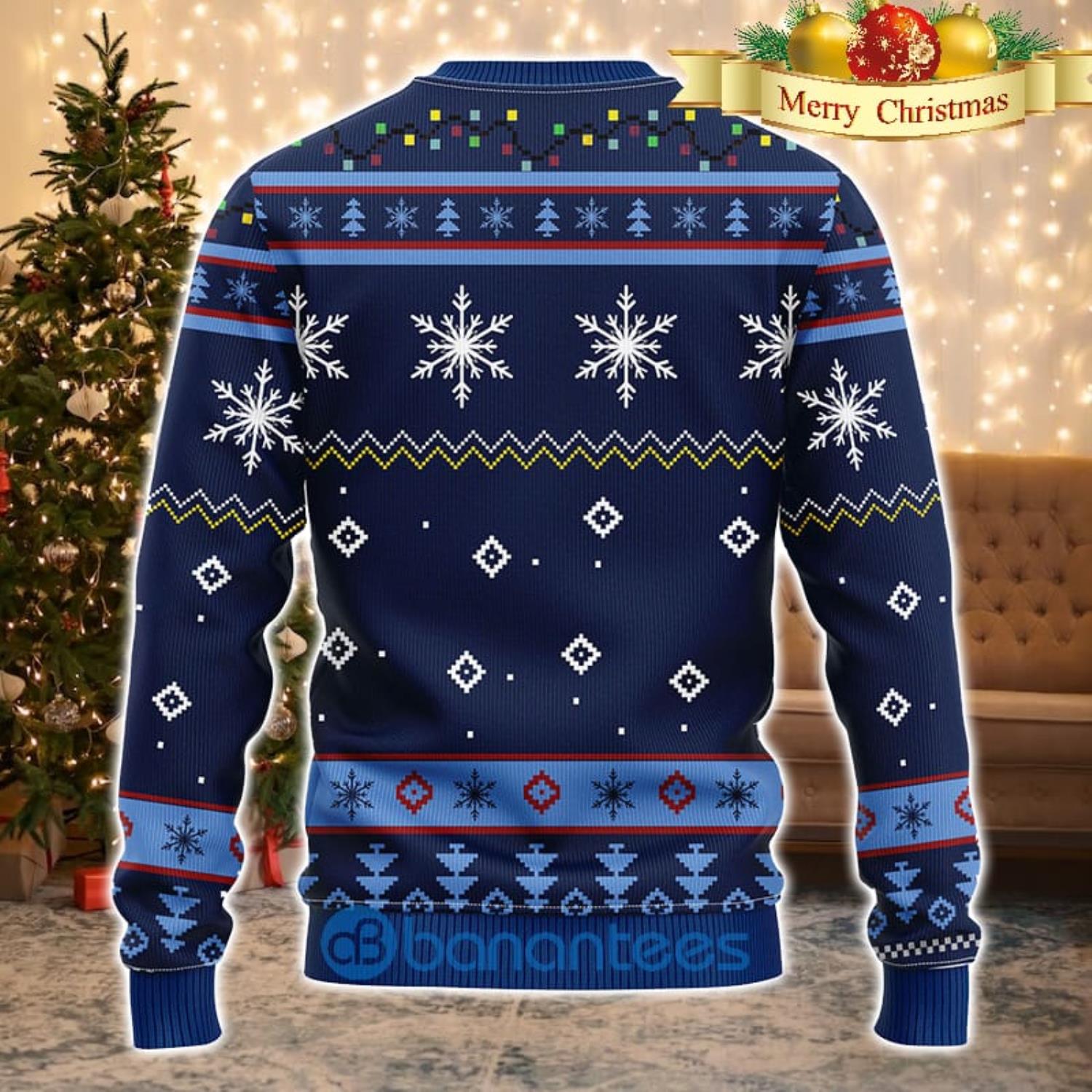 Men And Women Christmas Gift NFL Tennessee Titans Logo With Funny Grinch 3D Ugly Christmas Sweater For Fans Product Photo 2