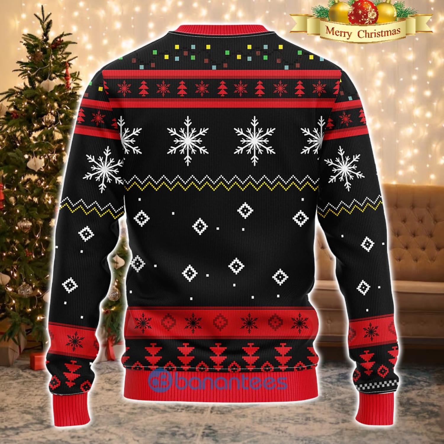 Men And Women Christmas Gift NHL Carolina Hurricanes Logo With Funny Grinch 3D Ugly Christmas Sweater For Fans Product Photo 2